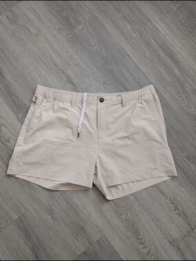 chubbies 4" Light Beige Flat Front Men's Shorts